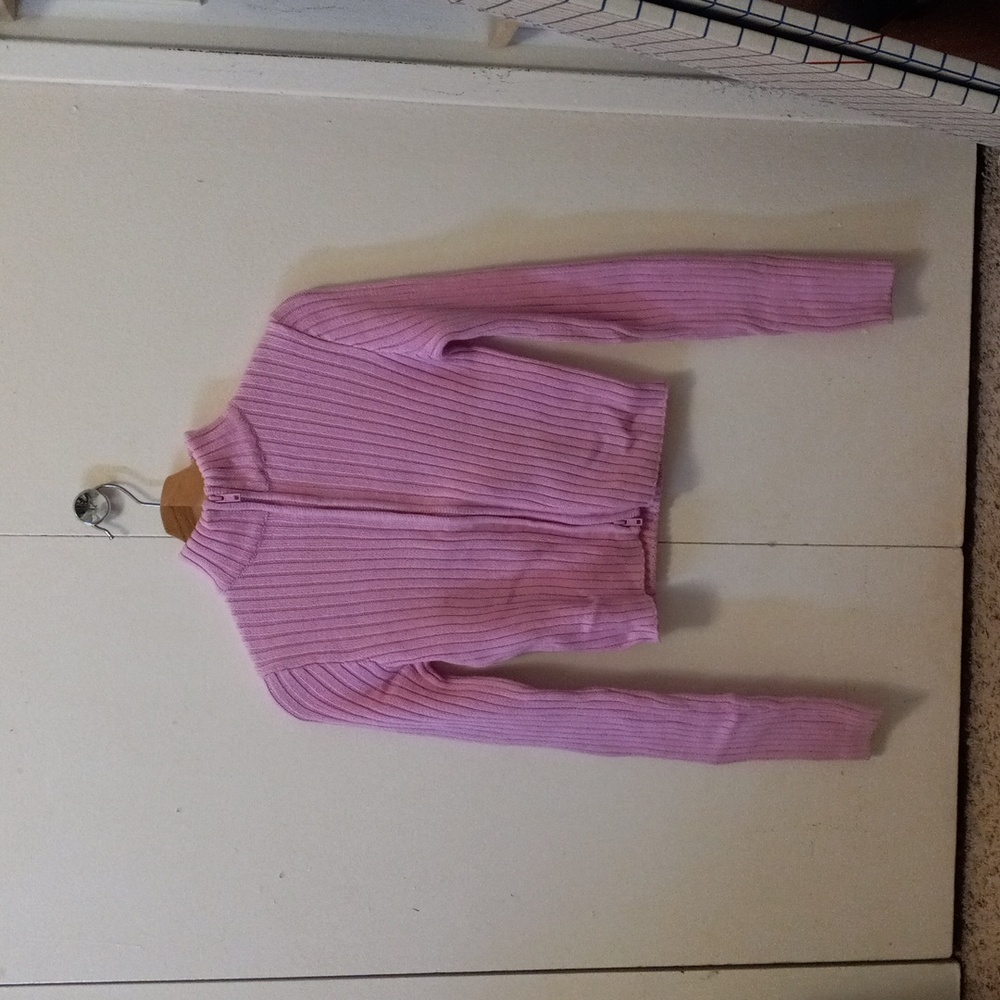 Tight long sleeve pink turtleneck